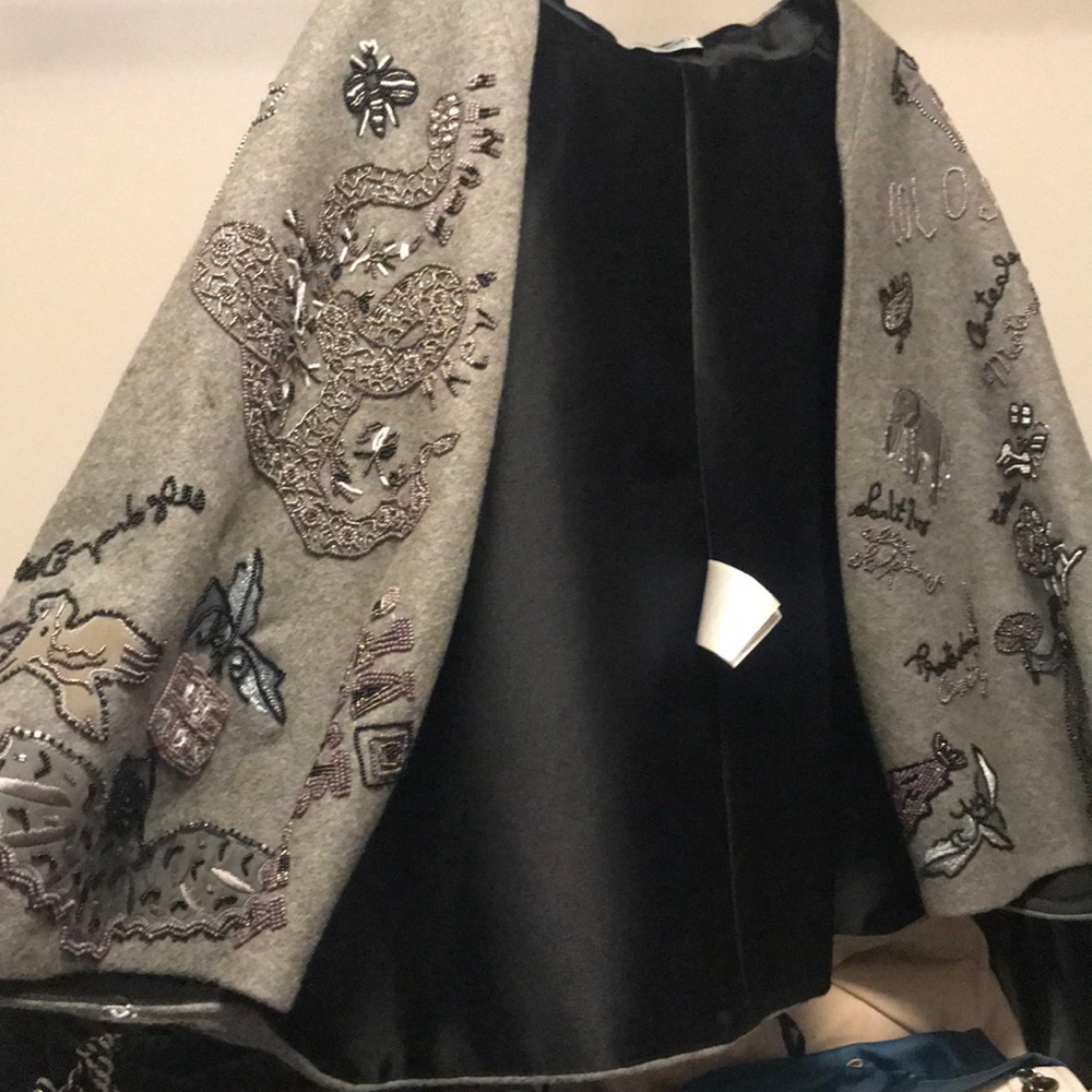 Valentino Couture Embroidered Cape